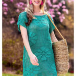 Filet Flowers Dress Free Crochet Pattern