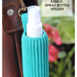 Ribbed Spray Bottle Holder Free Crochet Pattern
