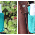 Ribbed Spray Bottle Holder Free Crochet Pattern