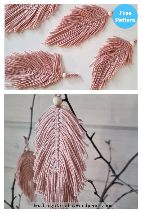 Bohem Feather Free Crochet Pattern