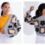 Flower Power Wrap Cardigan Free Crochet Pattern
