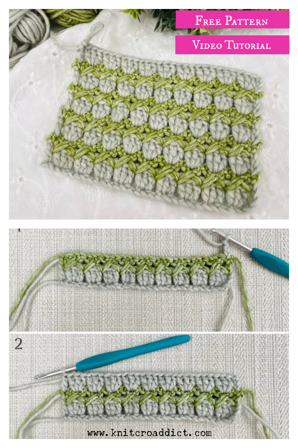 Hugs and Kisses Stitch Free Crochet Pattern