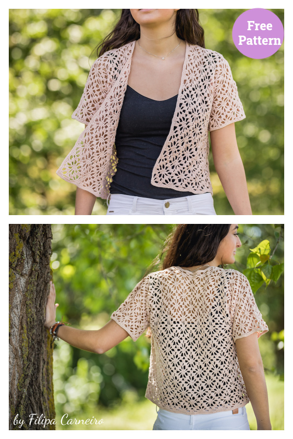 Rosal Cardigan Free Crochet Pattern