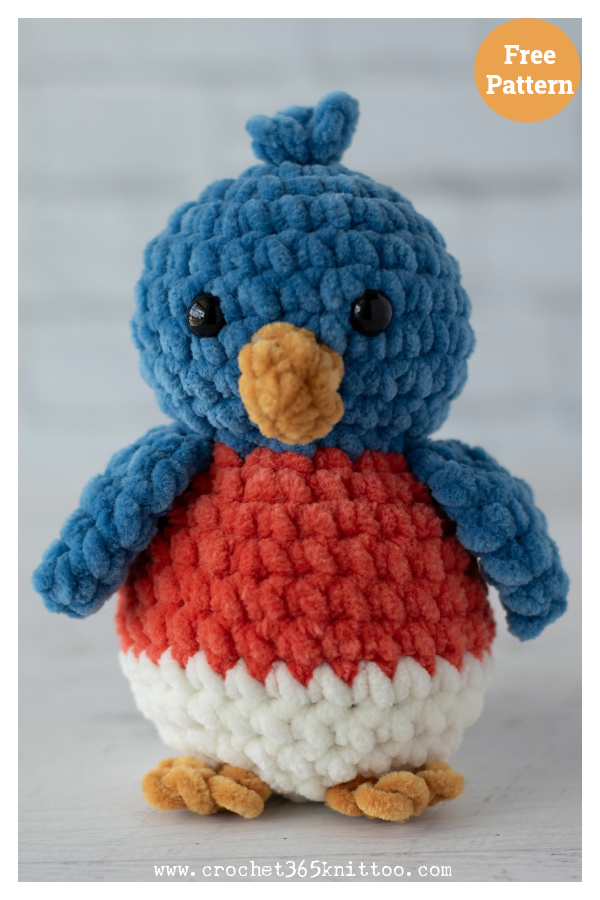 Belinda Bluebird Amigurumi Free Crochet Pattern