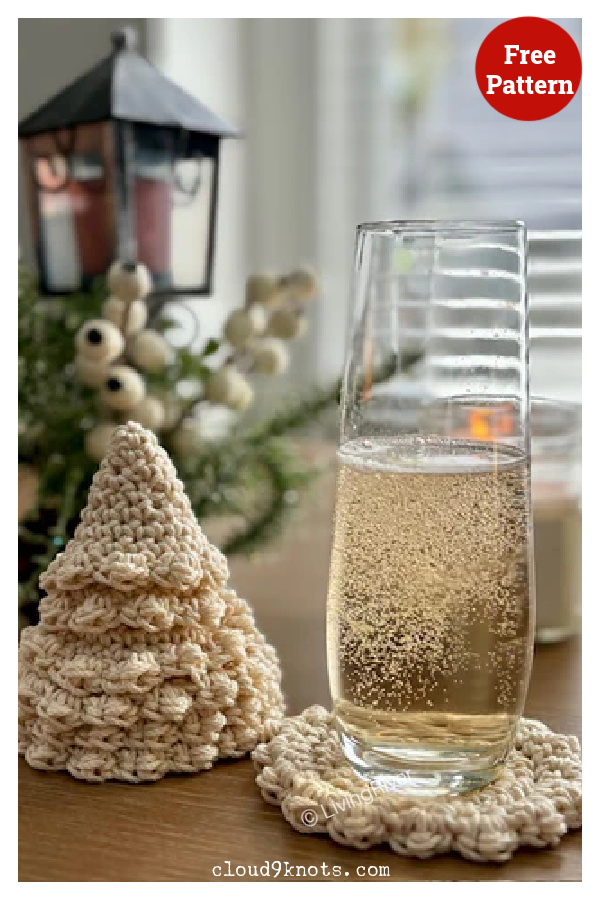 Christmas Tree Coasters Free Crochet Pattern