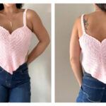 Heart Shaped Tank Top Free Crochet Pattern and Video Tutorial