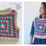 Pixel Vest Free Crochet Pattern