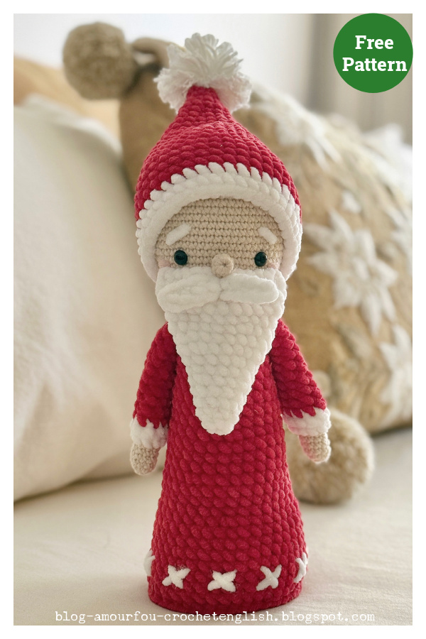 Father Christmas Free Crochet Pattern 