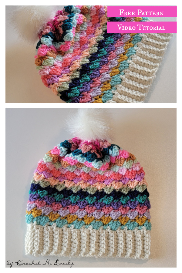 First Crush Slouchy Hat Free Crochet Pattern and Video Tutorial