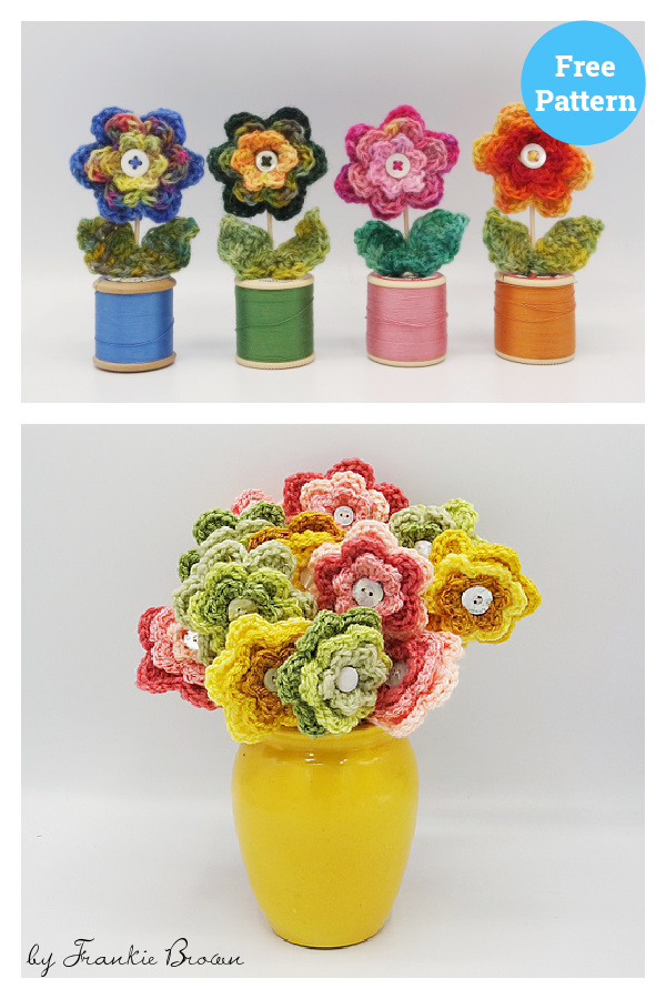 Flower Bouquet Free Crochet Pattern 