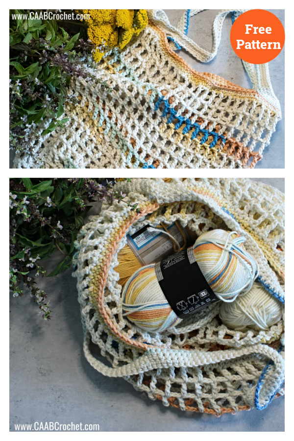 Mesh Market Bag Free Crochet Pattern