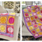 Retro Circles Blanket Free Crochet Pattern