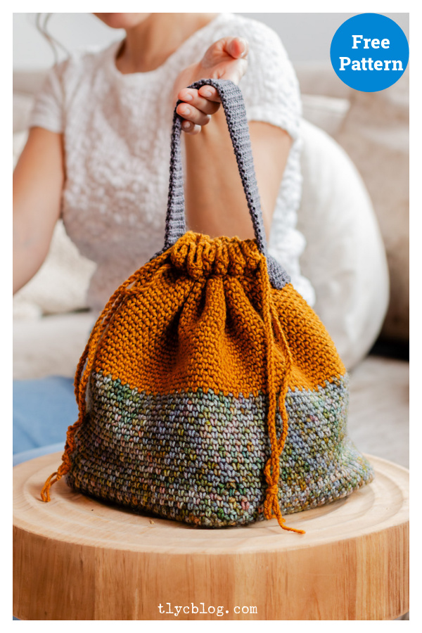 Square One Project Bag Free Crochet Pattern