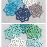 Star Flower Snowflake Free Crochet Pattern